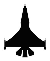 Sticker - combat airplane silhouette