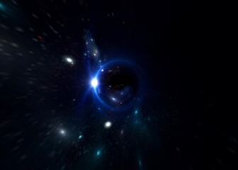 Wall Mural - science fiction wallpaper. beauty of deep space. colorful graphics for background, like water waves,