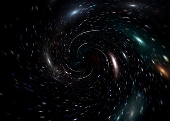 Wall Mural - science fiction wallpaper. beauty of deep space. colorful graphics for background, like water waves,