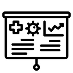 medicalstatistic line icon