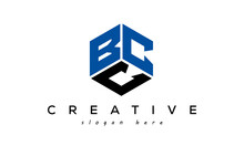 BCC Letter Creative Logo With Shield	