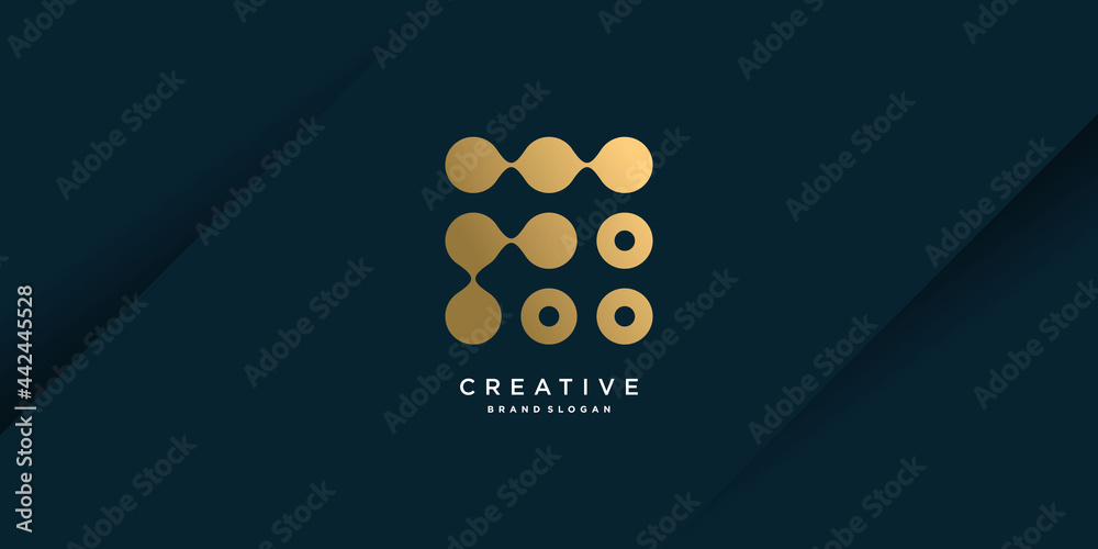 Letter F logo template with unique style Premium Vector part 2 Stock ...