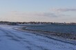 Wollaston Beach in Quincy, Ma after a snow storm