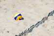 © Augustas Cetkauskas - Beach volleyball ball on the sand beach. Team sport concept