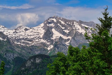 Wall Mural - Blick zum hohen Kasten in der Schweiz bei Sankt Gallen