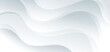 © Pramote - Abstract white and grey dynamic waves background.