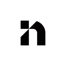 N I Ni In Initial Logo Design Vector Template
