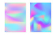 © Holo Art - Holographic gradient background set with hologram cover.