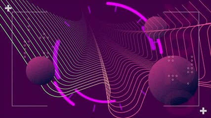 Poster - Animation of scope and data processing over hacker with laptop