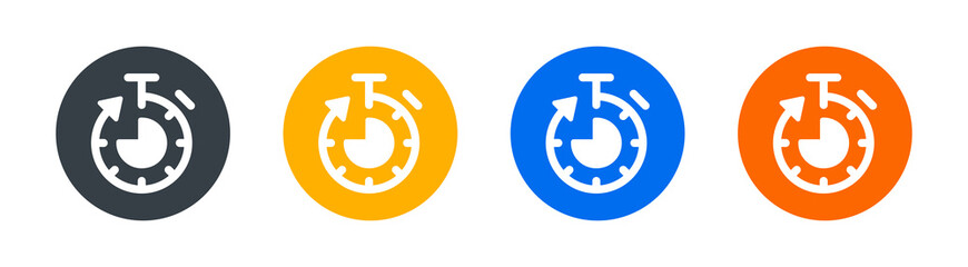 Wall Mural - Stopwatch, chronometer and timer icon vector illustration.