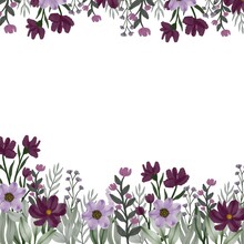 Sweet Purple Wildflower Background