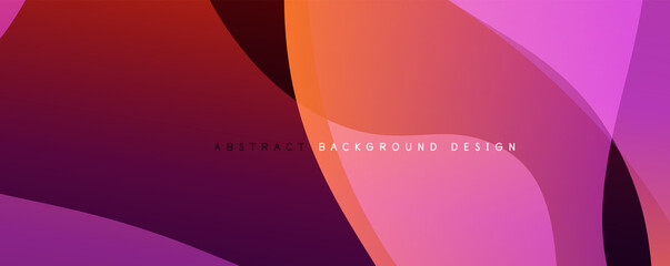 Trendy simple fluid color gradient abstract background with dynamic wave line effect. Vector Illustration For Wallpaper, Banner, Background, Card, Book Illustration, landing page