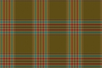 Poster - classic tweed green-brown color seamless checkered fabric texture with blue, red stripes for textile, coat, gingham, plaid, tablecloths, shirts, tartan, clothes, dresses, bedding, blankets