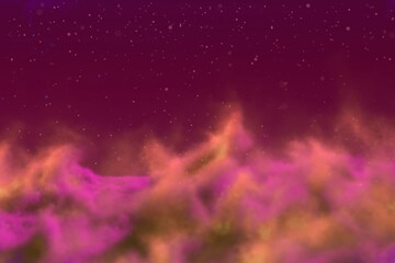 Wall Mural - Abstract background creative illustration of cosmic clouds concept with snowflakes you can use for creation purposes