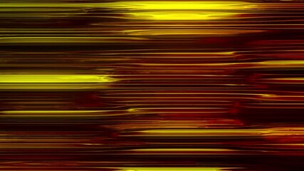 Poster - Horizontal liquid neon lines shimmer in a smooth bend. Abstract computer generated background, 3d rendering
