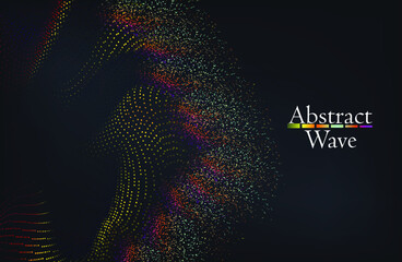 Cryptocurrency fintech network blockchain and programming concept. Science background. onnecting dots . Big data visualization and Business .Vector illustration. music wave