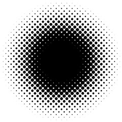 Aufkleber - Circle halftone, screentone element