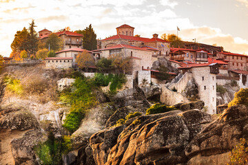 Wall Mural - Great Meteoron monastery in Meteora, Greece