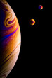 © Marina - Soap bubbles like planets in space