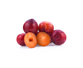 Wall Mural - Sherry berry fruit isolated on white background