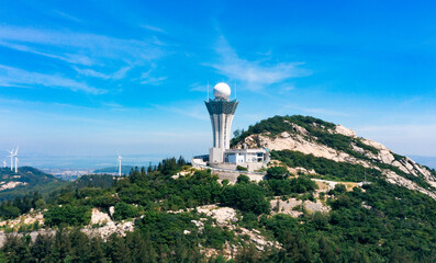 Wall Mural - Windmill mountain on Dongshan Island, Zhangzhou City, Fujian Province, China