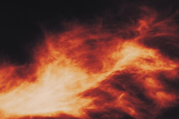 Wall Mural - the red sky background looked like smoke and fire. bomb violent.