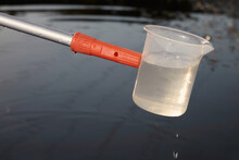 Detail Of Sampling Beaker Used For Water Samples Collecting
