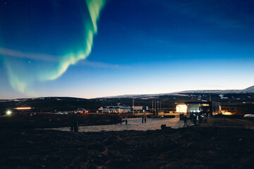 Wall Mural - northern light (aurora), icelnad