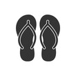 Flip flop Sandals Icon Design Graphic Template Isolated