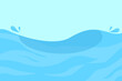 abstract of ocean waves on blue background