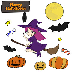 Little Witch Girl Jumping Pumpkins At Night Halloween Illustrations From Dibustock Children S Stories Illustration Experts Little Witch Girl Jumping Pumpkins At Night Halloween Illustrations From Dibustock Children S Stories Illustration Experts