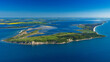 Insel Hiddensee, Mecklenburg-Vorpommern, Deutschland, Luftaufnahme aus dem Flugzeug