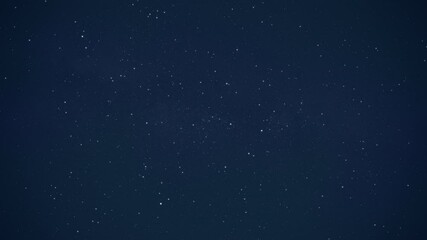 Wall Mural - Stars moving across the night sky. Beautiful starry background.