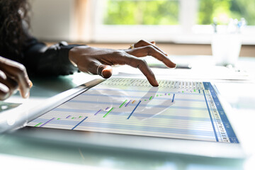 Poster - Project Time Sheet And Gantt Chart