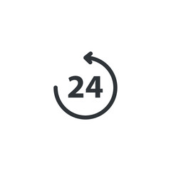 Fototapete - isolated clock sign icon, vector illustration