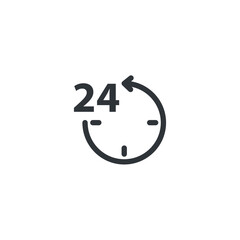 Fototapete - isolated clock sign icon, vector illustration