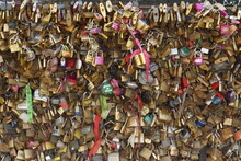 Close Up Of Love Locks