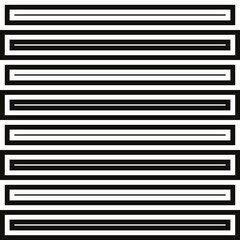 Poster - Horizontal black and white layers. Vector.
