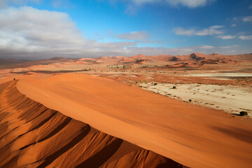 Sand dune beside Deadvlei near Sossusvlei Namib-Naukluft National Park Namibia Africa