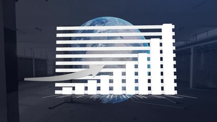 Poster - Animation of globe and statistics processing and warehouse