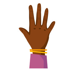 Sticker - human hand with bracelets