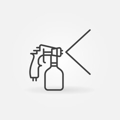 Poster - Vector Paint Sprayer outline concept icon or symbol