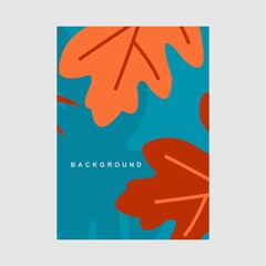 Wall Mural -  wallpapers with tropical leaves and plants in minimal simple.Vector abstract backgrounds .banners, posters, cover design templates, social media stories.