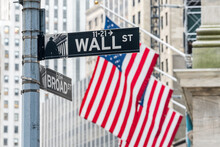 Wall Street In New York City, USA