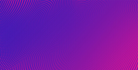 Aufkleber - Vector background with color abstract wave dots