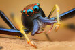 © RooM The Agency - Close-up of a jumping spider on a leaf, Indonesia
