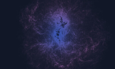 Wall Mural - space background with realistic nebula and galaxy