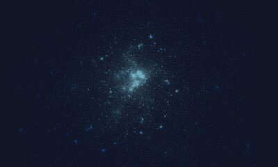 Wall Mural - space background with realistic nebula and galaxy