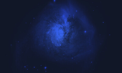 Wall Mural - space background with realistic nebula and galaxy