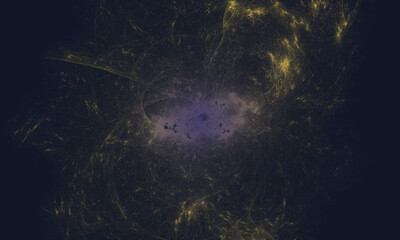 Wall Mural - space background with realistic nebula and galaxy